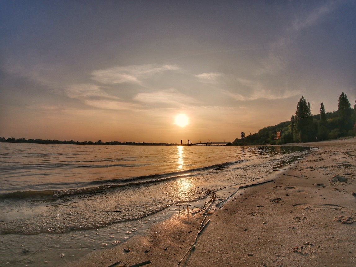 Elbstrand abendstimmung