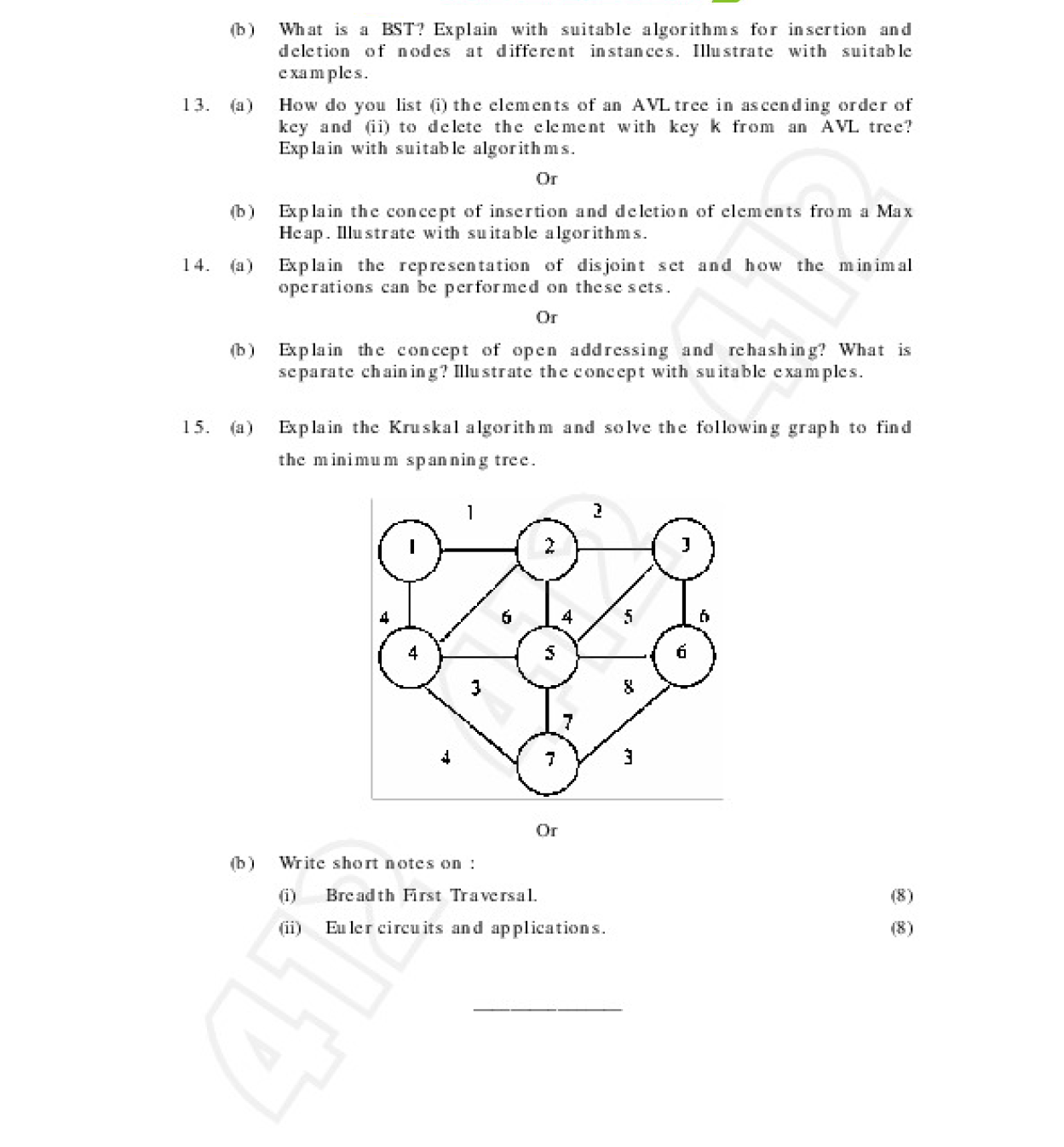 CS2201 Data Structures April May 2011 Question Paper - University Question Papers