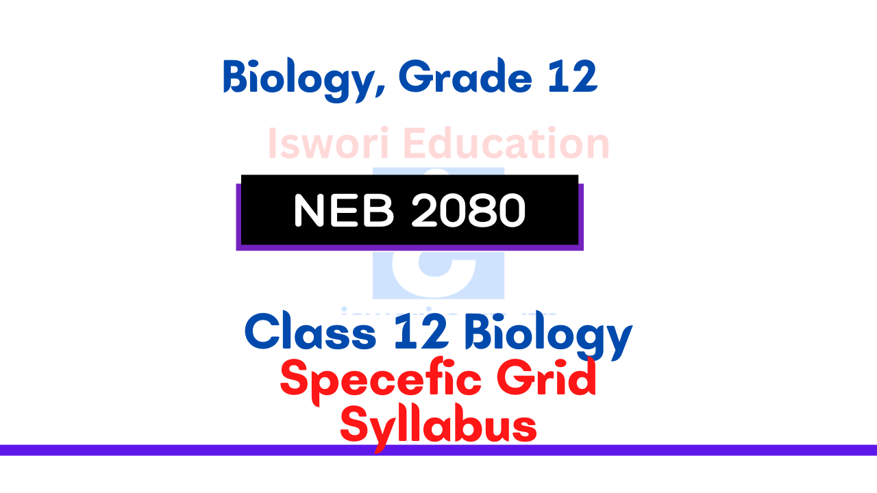NEB Class 12 Biology Syllabus, Grid [Update 2080]