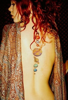 Planet Tattoos For Girl