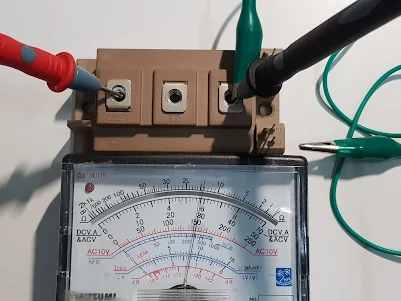 test   IGBT  Module  with  multimeter