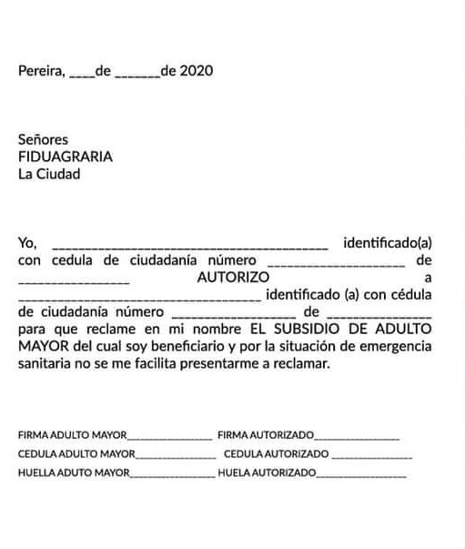 Programa de Colombia Mayor en risaralda a partir del lunes 6 de abril