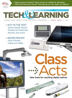 Tech & Learning. Ideas and tools for ED Tech leaders 30-09 - April 2010 | ISSN 1053-6728 | TRUE PDF | Mensile | Professionisti | Tecnologia | Educazione
For over three decades, Tech & Learning has remained the premier publication and leading resource for education technology professionals responsible for implementing and purchasing technology products in K-12 districts and schools. Our team of award-winning editors and an advisory board of top industry experts provide an inside look at issues, trends, products, and strategies pertinent to the role of all educators –including state-level education decision makers, superintendents, principals, technology coordinators, and lead teachers.