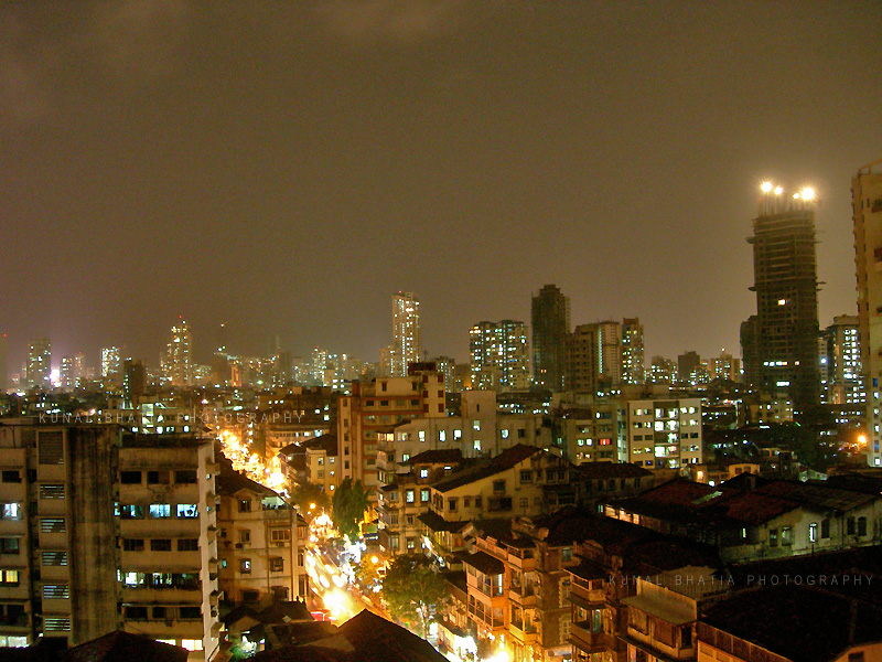 mumbai skyline by night by kunal bhatia