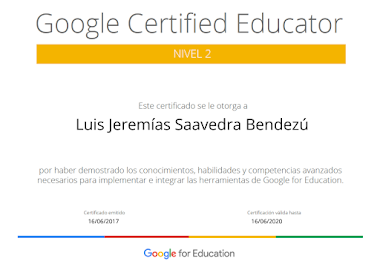 Educador certificado de Google - Nivel 2