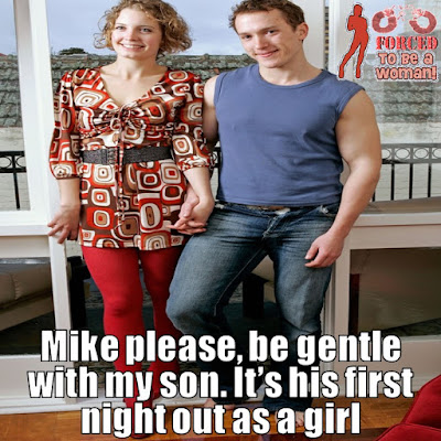 Be gentle with my son - TG Captions and more - Crossdressing and Sissy Tales and Captioned images