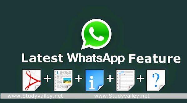 WhatsApp Released Document Sharing Feature