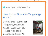 Untuk Pengusaha Jasa Sumur Bor Banten
