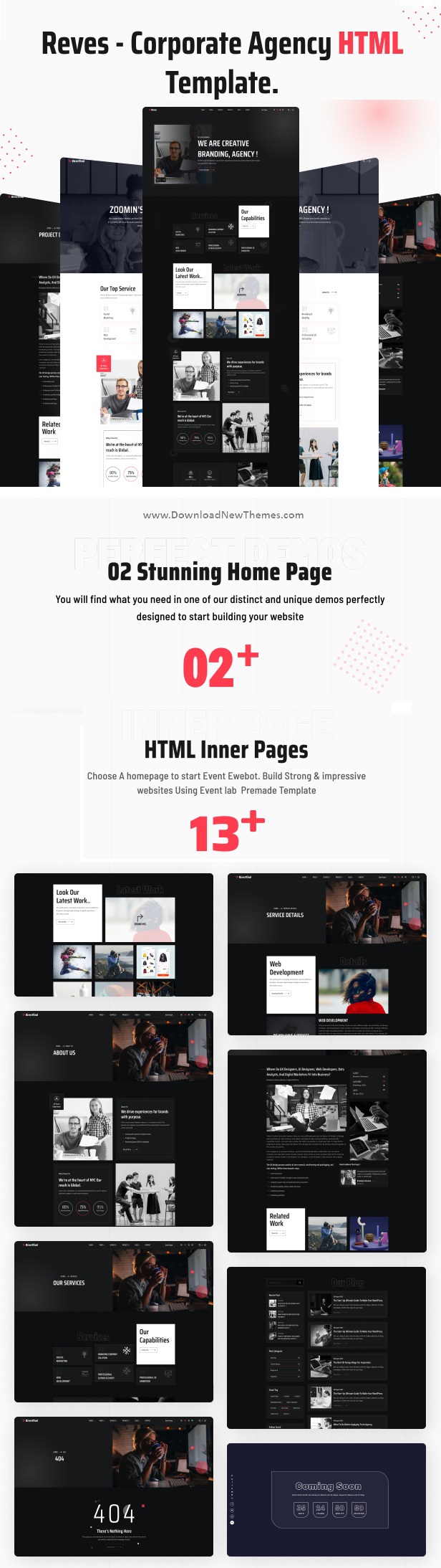 Reves - Digital Agency and Multipurpose HTML Template Review