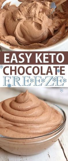 Easy Keto Chocolate Frosty (The BEST low carb dessert recipe, ever!)