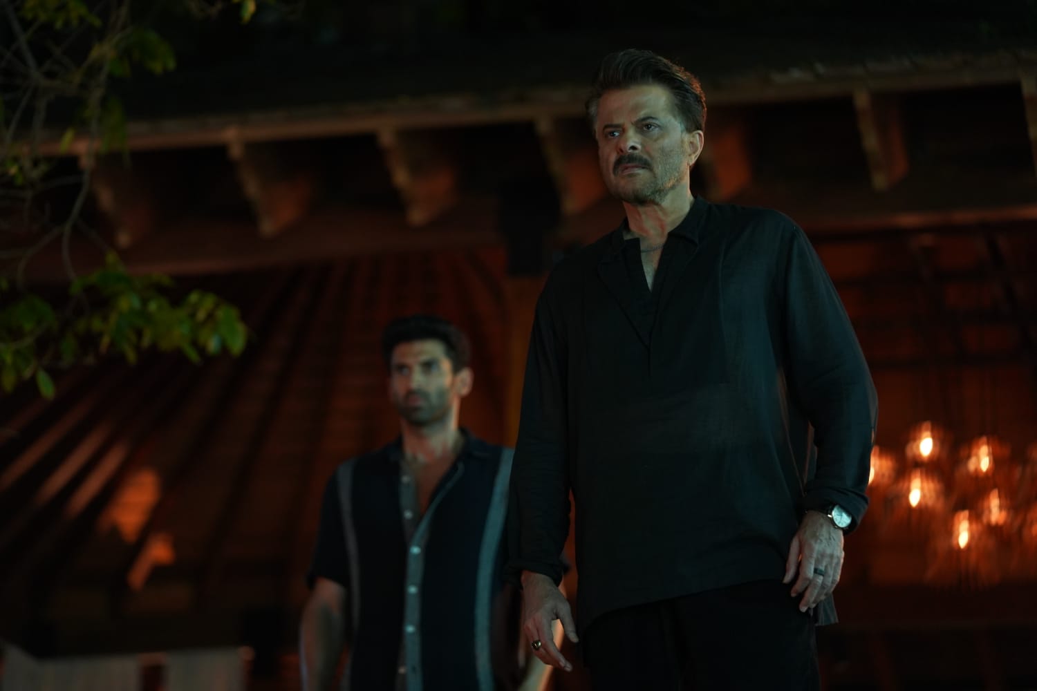 Anil Kapoor and Aditya Roy kapoor in a scene from the Night Manager 2 Web series