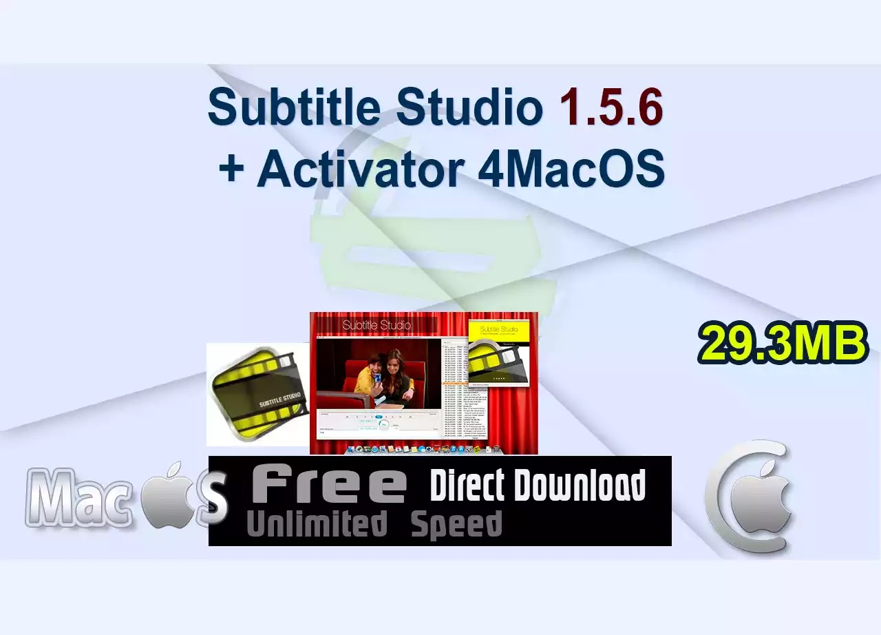 Subtitle Studio 1.5.6 + Activator 4MacOS