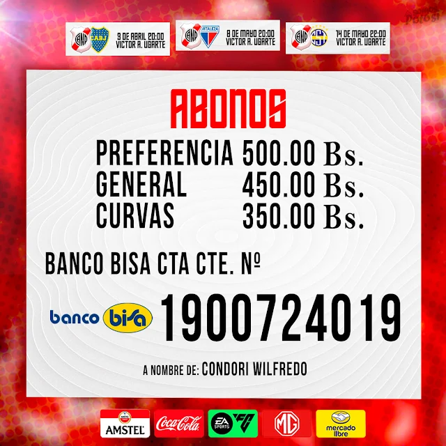 Como comprar las Entradas para el Nacional Potosi vs Boca Juniors