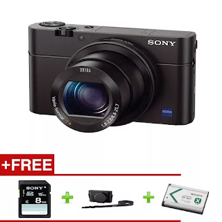 Sony Cyber-shot DSC-RX100 III Digital Camera Mark 3 Mk3 RX100III+8gb+Ori Case+EXTRA Batt (Black)(SONY MALAYSIA 1 YEAR WARRANTY)