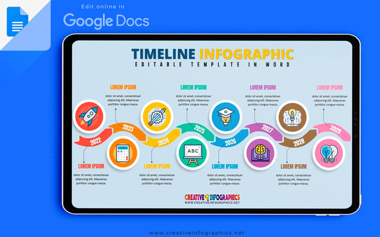 Timeline Infographic Template with Creative Design