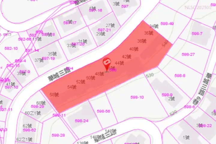 大台北華城透天法拍屋地籍圖2