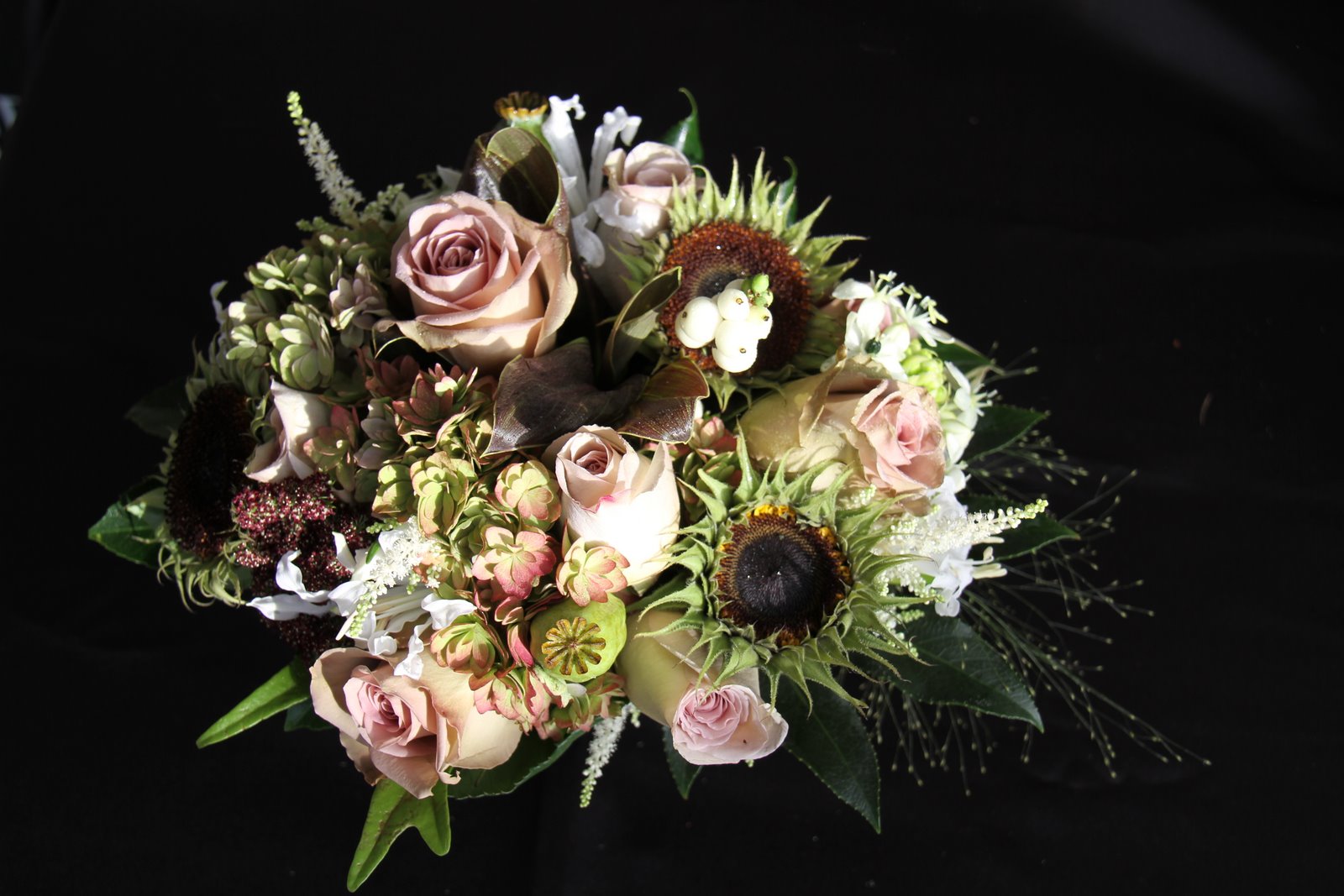 Shaded wedding bouquet,