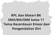 RPL dan Materi BK SMA/MA/SMK kelas 11 Tema Kecerdasan Emosi dan Pengendalian Diri