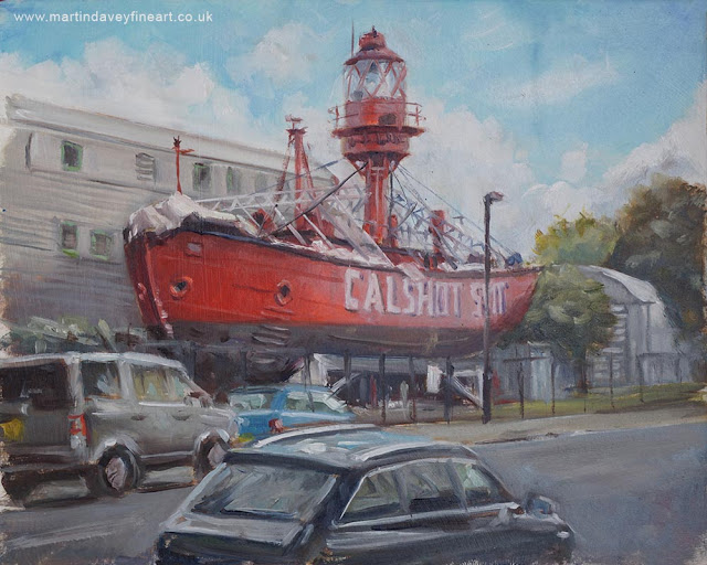Solent Sky Museum with ship by Martin Davey