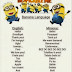 Banana Language. Minion english language dictionary 