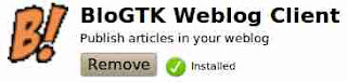 Blog GTK Weblog client linux