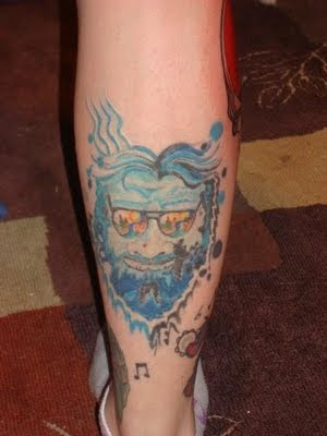 Grateful Dead Tattoos: GD Tattoo #16 Liquid Blue Jerry