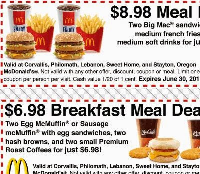 mcdonalds coupons