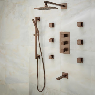  Designer Bronze Rain Shower Systems with Body Massage Shower