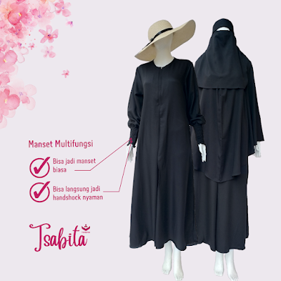 Gamis Akhwat Tsabita Hitam