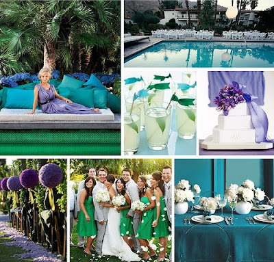 There are so many ways to incorporate colors into a wedding