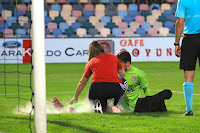 Partido entre el Barakaldo y el Mutilvera