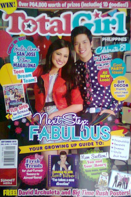 Julie Anne San Jose and Elmo Magalona cover Total Girl PH Sept 2012