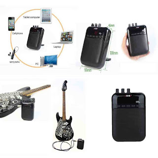 NEW Aroma AG-03M 5W Guitar Amp Recorder Speaker TF Card Slot Multifunction TH