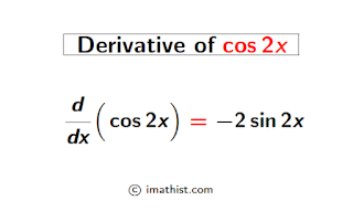 Derivative of cos2x