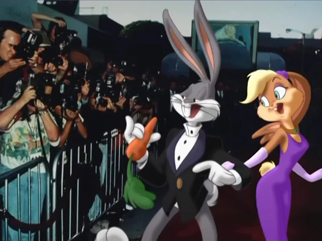 Lola Bunny y Bugs Bunny de gala.