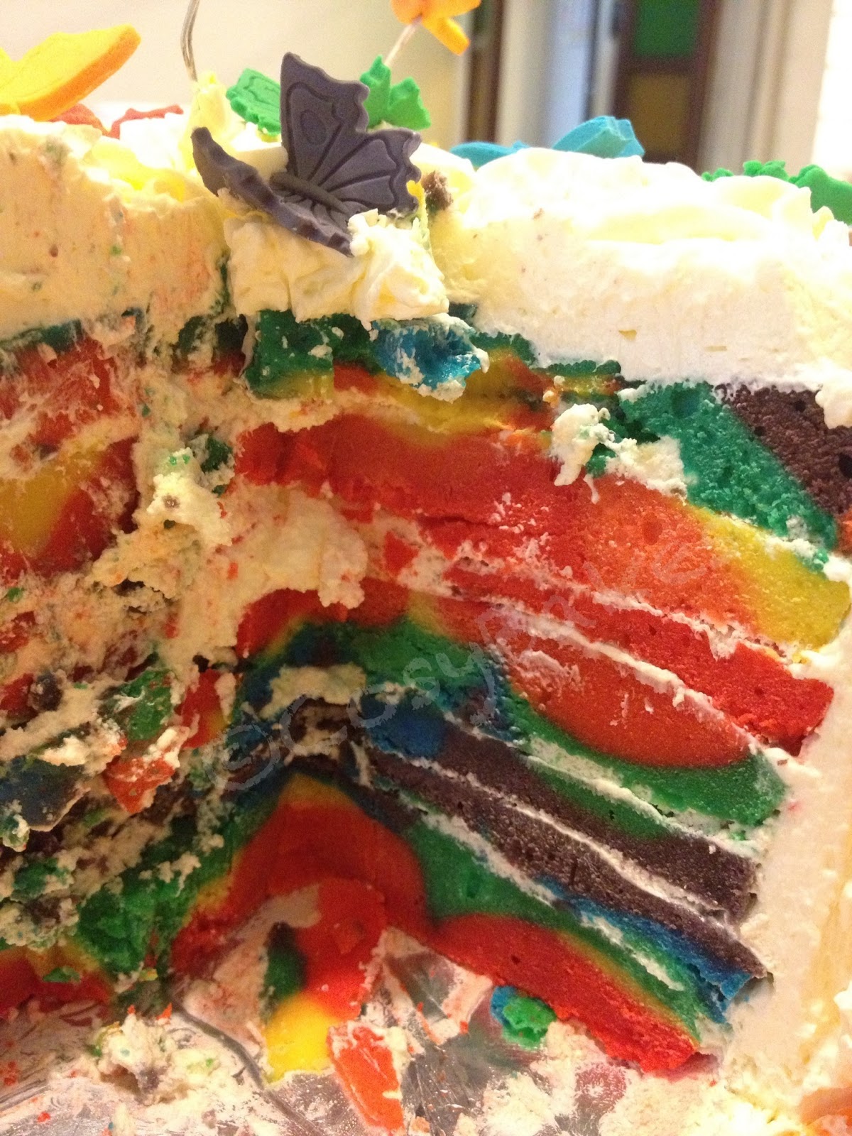 halloween bundt cake Rainbow Swirl Cake