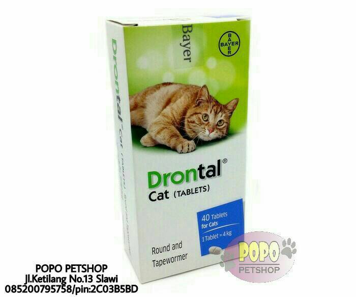 POPO PETSHOP Obat Cacing Drontal Cat  Tablet