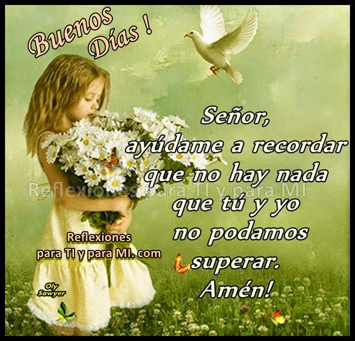 No hay nada que Tú y yo no podamos superar. Amén!