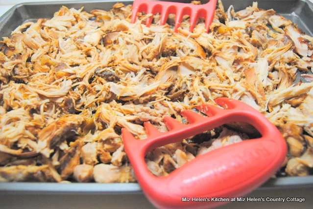 Slow Cooker Southern Pulled Bar-B-Que Chicken at Miz Helen's Country Cottage