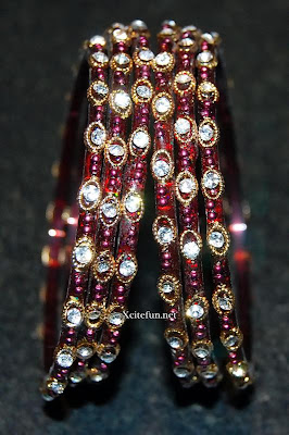 Beautiful Crystal Glass Stone Bangle Set Collection For Eid