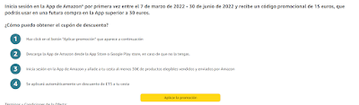 Cheque regalo Amazon descarga App