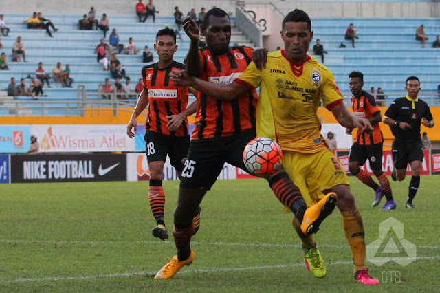 Sriwijaya FC Tundukkan Tamunya Perseru Serui 1-0