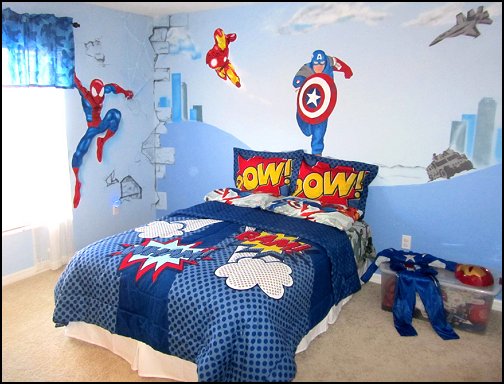 superheroes+bedroom+ideas-superheroes+decorating+theme-bedroom+decor ...