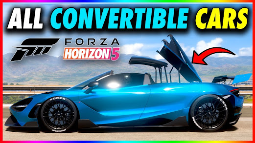Convertible Cars in Forza Horizon 5