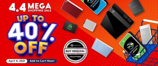 Seagate Join Shopee 4.4 Mega Shopping Sale