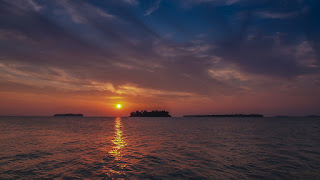 Kepulauan Seribu di waktu senja