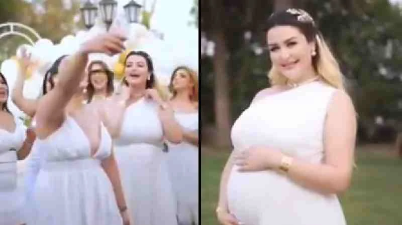 في حفل ضخم رانيا التومي تعلن عن جنس مولودها الأول وإسمه