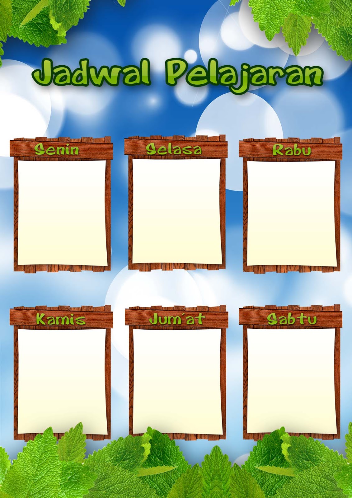 Muhakaras: Download Template Jadwal Pelajaran