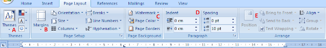 Toolbar Tab PageLayout Ms Word 2007