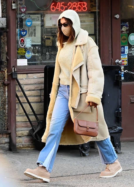 Irina Shayk casually dressed she was spotted out in SoHo, Manhattan